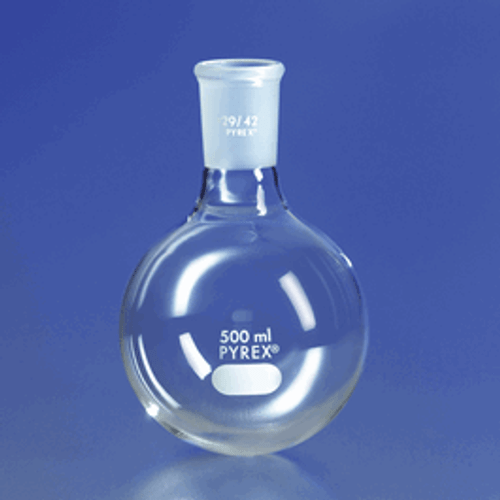 Corning® PYREX® Boiling Flasks with Round Bottoms and Short Necks