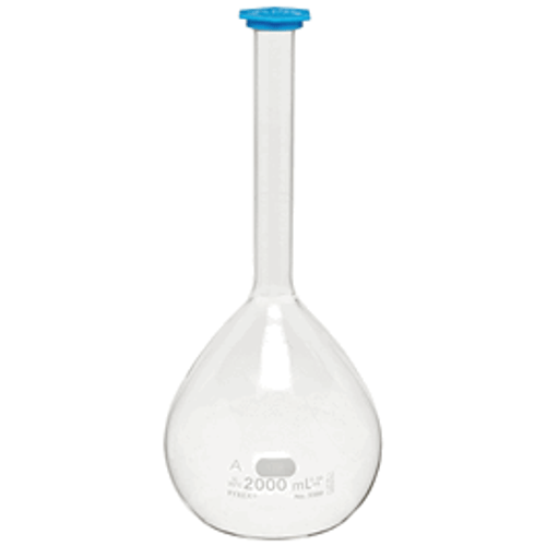 Corning® PYREX® Class A Volumetric Flasks with Snap Caps