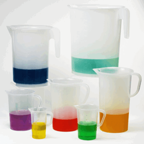 Bel-Art Scienceware* Polypropylene Graduated BEachkers with Handle