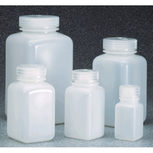 Thermo Scientific Nalgene* HDPE Wide-Mouth Square Bottles