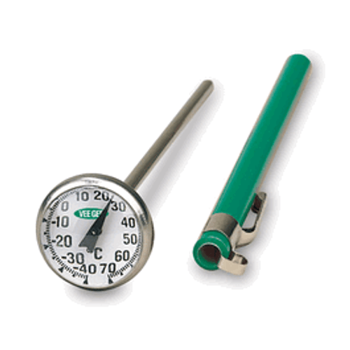 Vee Gee Scientific* 1 in. Dial (Standard) Thermometers