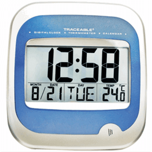 Traceable® Clock/Thermometer/Calendar - Each