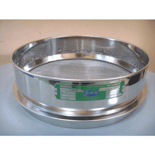 Endecotts 3 in. Stainless Steel Frame Sieves with Stainless Steel Wire Mesh, 2 in. Depth