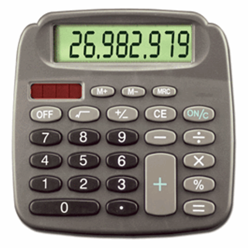Control Company Solar Desktop Calculator
