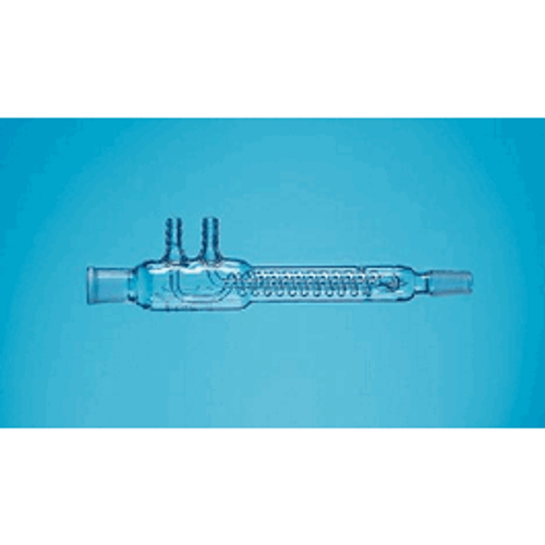 Kontes* Coil-Type Reflux Condenser with Two Upper Hose Barbs