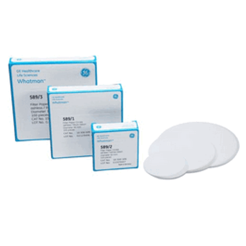 GE Whatman* Quantitative Filter Papers, ashless grades (ash 0.01%), Grade 589/1