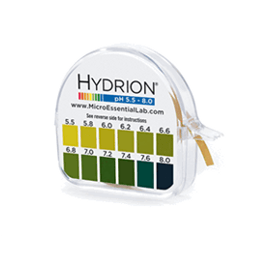 Hyrdrion* Urine and Saliva pH Paper Roll in Dispenser