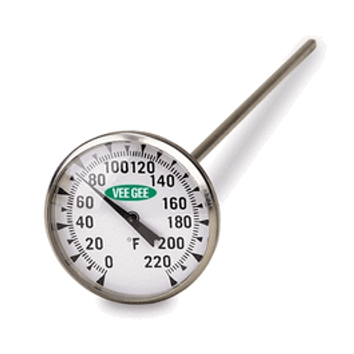 Vee Gee Scientific* 1.75/2 in. Dial (Large) Thermometers