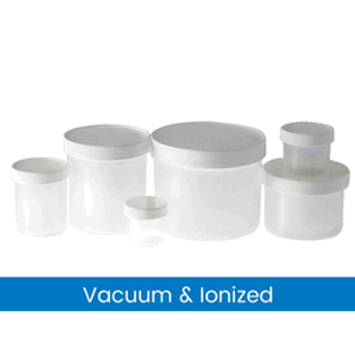 Qorpak® Natural Polypropylene Jars, Vacuum & Ionized