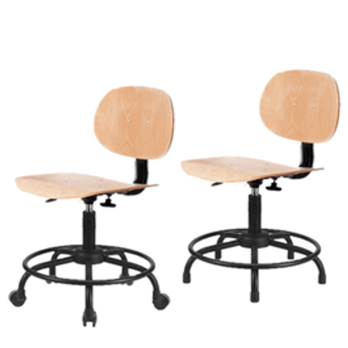 Spectrum® Wood Chair - Round Tube Base, Desk Height 18