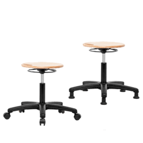 Spectrum® Wood Stool - Desk Height 16