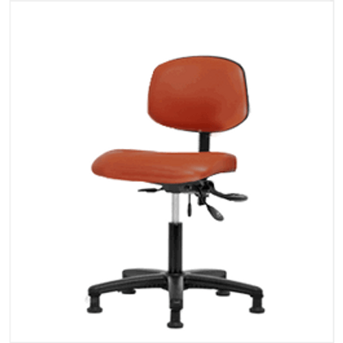 Spectrum® Vinyl Chair - Desk Height 18 to 23 in., No SEacht Tilt, No Arms, Glides