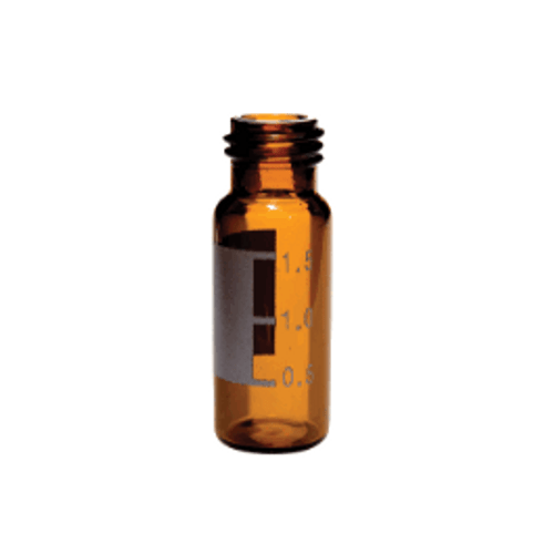 Thermo Scientific* 9 mm Wide Opening Amber Glass Screw Thread Vials