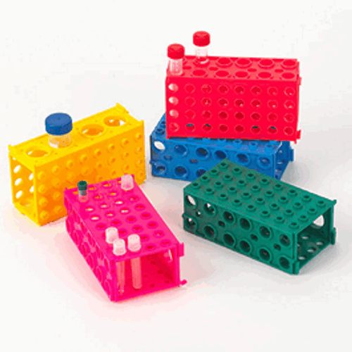 Globe Scientific® TUFFBLOK 4-Way Interlocking Tube Racks