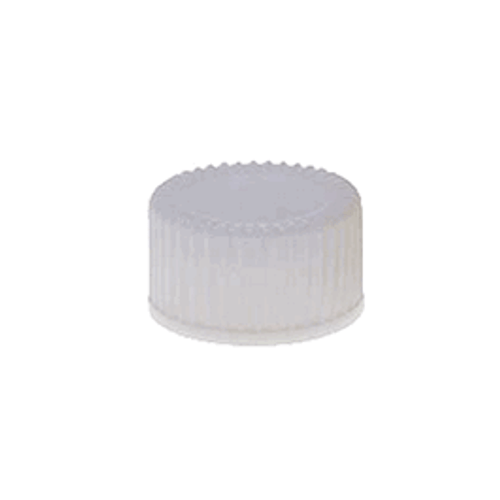 Kimble® White Urea Screw Thread Caps with PTFE-Faced Foam