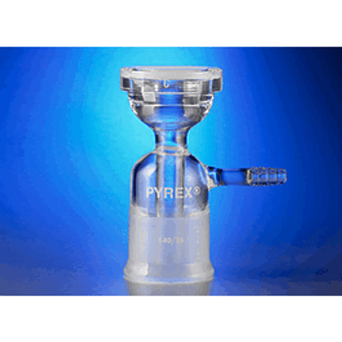 PYREX® Fritted All-Glass Support Base, 47 mm, for Assembly of Graduated Funnel with Tubulation