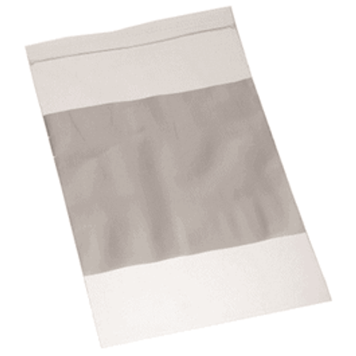 Qorpak® 4 mil. LDPE Clear Zip Bags with Write-On Block