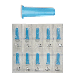 Tamper Evident Cap for Luer Lock Syringes, Blue