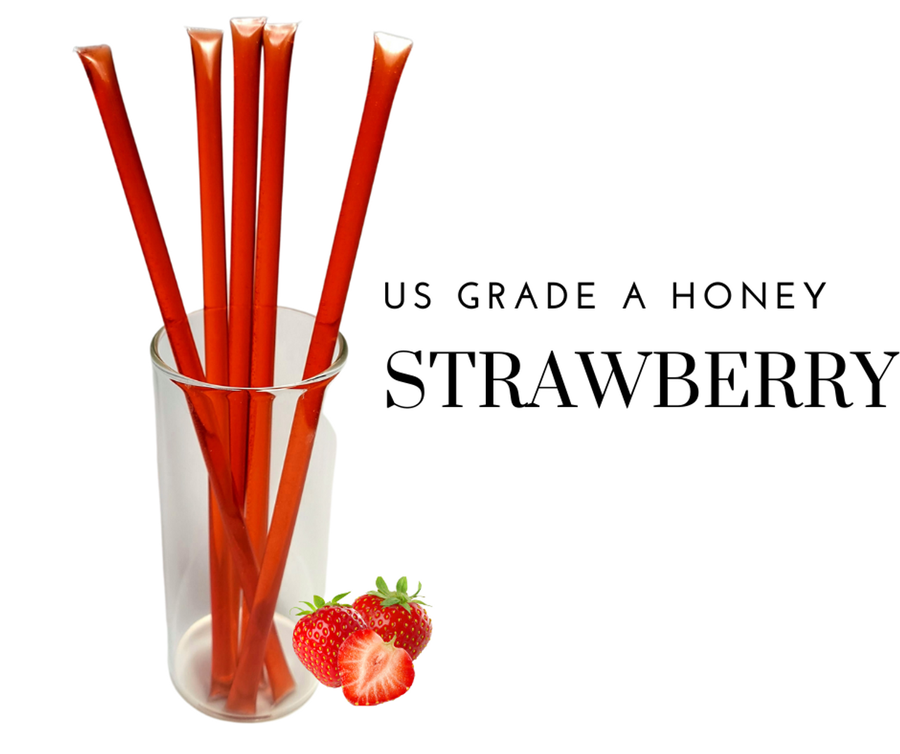 Strawberry Honey Straws