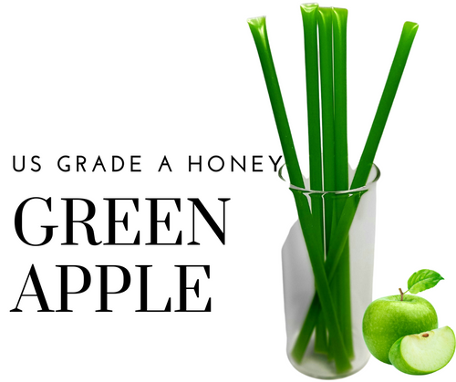 Bee Krazy Honey Sticks - Green Apple - 10 Ct.