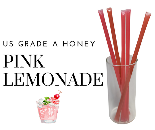 Bee Krazy Honey Sticks - Pink Lemonade - 10 Ct.