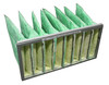 Half Size Horizontal Pleat ELF Extended Life Filter, 8 Pocket with Track - 12"L x 24"H x 15.5"D