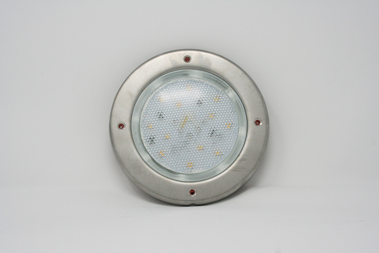 Warm White LED Light Fixture - 12 DIODE Puck