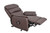 Electric bonded Leather Rise & Recliner Armchair Brown