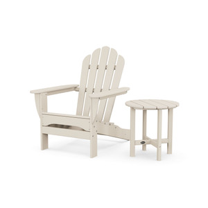 Trex Monterey Bay Adirondack Chair with Side Table - TXS1997-1 - Sand Castle Trex Monterey Bay Adirondack Chair with Side Table - TXS1997-1 - Sand Castle