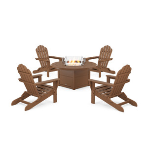 Trex 5-Piece Monterey Bay Folding Adirondack Conversation Set with Fire Pit Table - TXS2005-1 - Tree House Trex 5-Piece Monterey Bay Folding Adirondack Conversation Set with Fire Pit Table - TXS2005-1 - Tree House