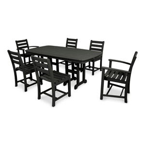 Trex Monterey Bay 7-Piece Dining Set - TXS118-1 - Charcoal Black Trex Monterey Bay 7-Piece Dining Set - TXS118-1 - Charcoal Black
