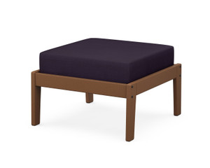 Trex Deep Seating Ottoman - 4410 - Frame in Tree House with cusion in Navy Linen color - 4410-TH-NL Trex Deep Seating Ottoman - 4410 - Frame in Tree House with cusion in Navy Linen color - 4410-TH-NL
