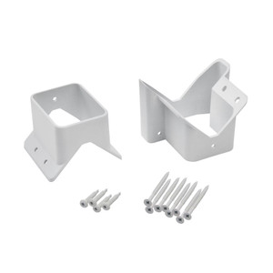Trex Select T-Rail 45° Birdsmouth Bracket Pack with mounting hardware for angled deck railing installation Trex Select T-Rail 45° Birdsmouth Bracket Pack with mounting hardware for angled deck railing installation