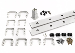 Trex Transcend Accessory Infill Kit - Classic White 6 ft Round Balusters for Horizontal Railing Trex Transcend Accessory Infill Kit - Classic White 6 ft Round Balusters for Horizontal Railing