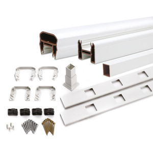 Trex Transcend White Complete Rail and Square Baluster Kit Trex Transcend White Complete Rail and Square Baluster Kit
