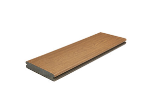 Trex Signature Ocracoke grooved-edge composite decking board product image for hidden fastener installation. Trex Signature Ocracoke grooved-edge composite decking board product image for hidden fastener installation.