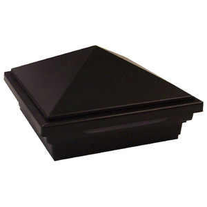 Trex 4x4 LED Pyramid Post Cap Light - Charcoal Black Trex 4x4 LED Pyramid Post Cap Light - Charcoal Black
