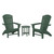 Trex Yacht Club 3-Piece Curveback Adirondack Set - TXS454-1 - Rainforest Canopy Trex Yacht Club 3-Piece Curveback Adirondack Set - TXS454-1 - Rainforest Canopy