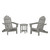 Trex Cape Cod Folding Adirondack Set with Side Table - TXS108-1 - Stepping Stone Trex Cape Cod Folding Adirondack Set with Side Table - TXS108-1 - Stepping Stone
