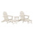 Trex Cape Cod 3-Piece Ultimate Adirondack Set - TXS143-1 - Sand Castle Trex Cape Cod 3-Piece Ultimate Adirondack Set - TXS143-1 - Sand Castle