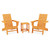 Trex Eastport Modern Adirondack 3-Piece Set - TXS620-1 - Tangerine