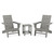Trex Eastport Modern Adirondack 3-Piece Set - TXS620-1 - Stepping Stone