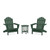 Trex 3-Piece Monterey Bay Oversized Adirondack Set - TXS2008-1 - Rainforest Canopy Trex 3-Piece Monterey Bay Oversized Adirondack Set - TXS2008-1 - Rainforest Canopy