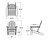 Trex Trex Monterey Bay Folding Adirondack Chair - Dimension Image - TXAD5034 Trex Trex Monterey Bay Folding Adirondack Chair - Dimension Image - TXAD5034