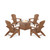 Trex Yacht Club Adirondack 5-Piece Set with Fire Pit Table - TXS1699-1 - Tree House