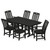 Trex Yacht Club 7-Piece Farmhouse Dining Set - TXS669-1 - Charcoal Black