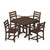 Trex Monterey Bay 5-Piece Farmhouse Trestle Arm Chair Dining Set - TXS673-1 - Vintage Lantern