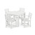 Trex Monterey Bay 5-Piece Parsons Dining Set - TXS2218-1 - Classic White