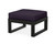 Trex Modular Ottoman - 4600 - Frame in Charcoal Black with cusion in Navy Linen color - 4600-CB-NL-1