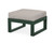 Trex Modular Ottoman - 4600 - Frame in Rainforest Canopy with cusion in Weathered Tweed color - 4600-RC-WT